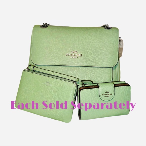 Coach Pale Pistachio Wristlet - Picture 7 of 8